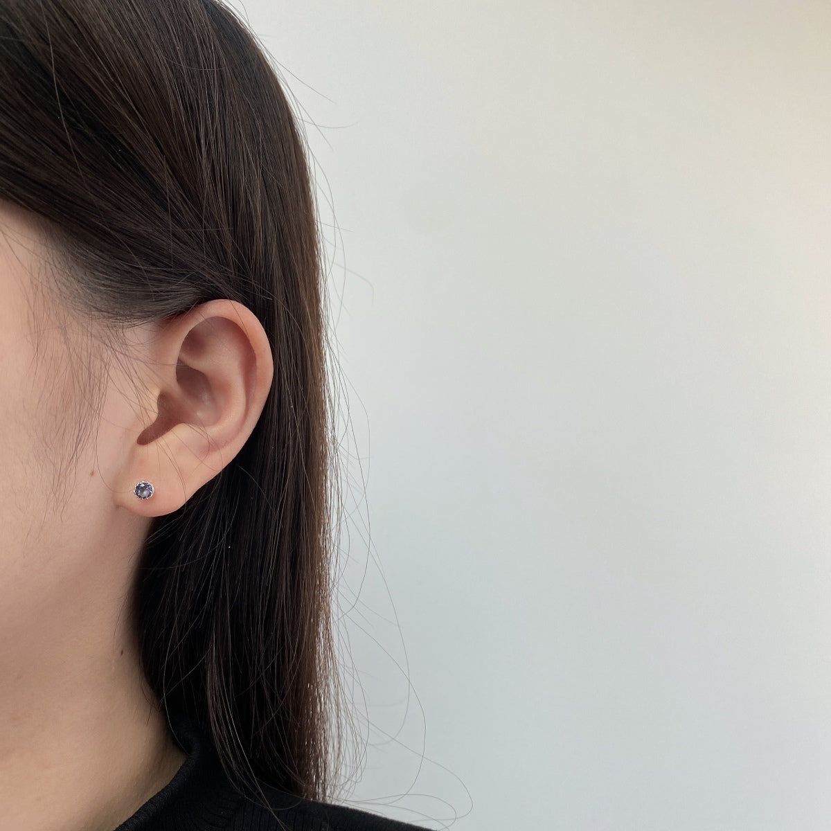 [Clover Jewelery]Sparkling Colorful Round Shape Earrings