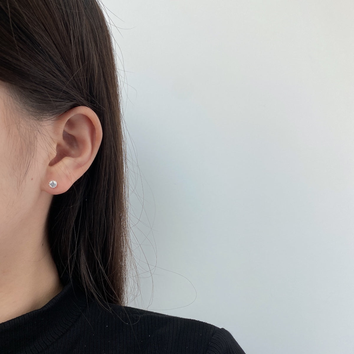 [Clover Jewelery]Sparkling Colorful Round Shape Earrings