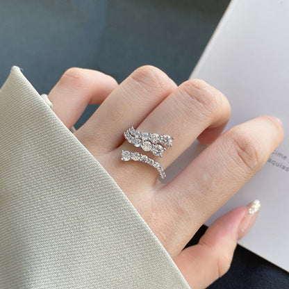 [Clover Jewelery]Unique Vivid Snake Shape Daily Ring