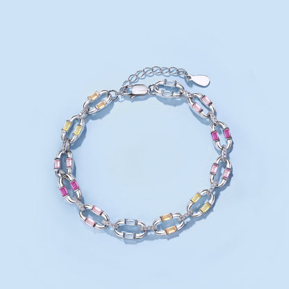 [Clover Jewelery]Dazzling Colorful Daily Bracelet