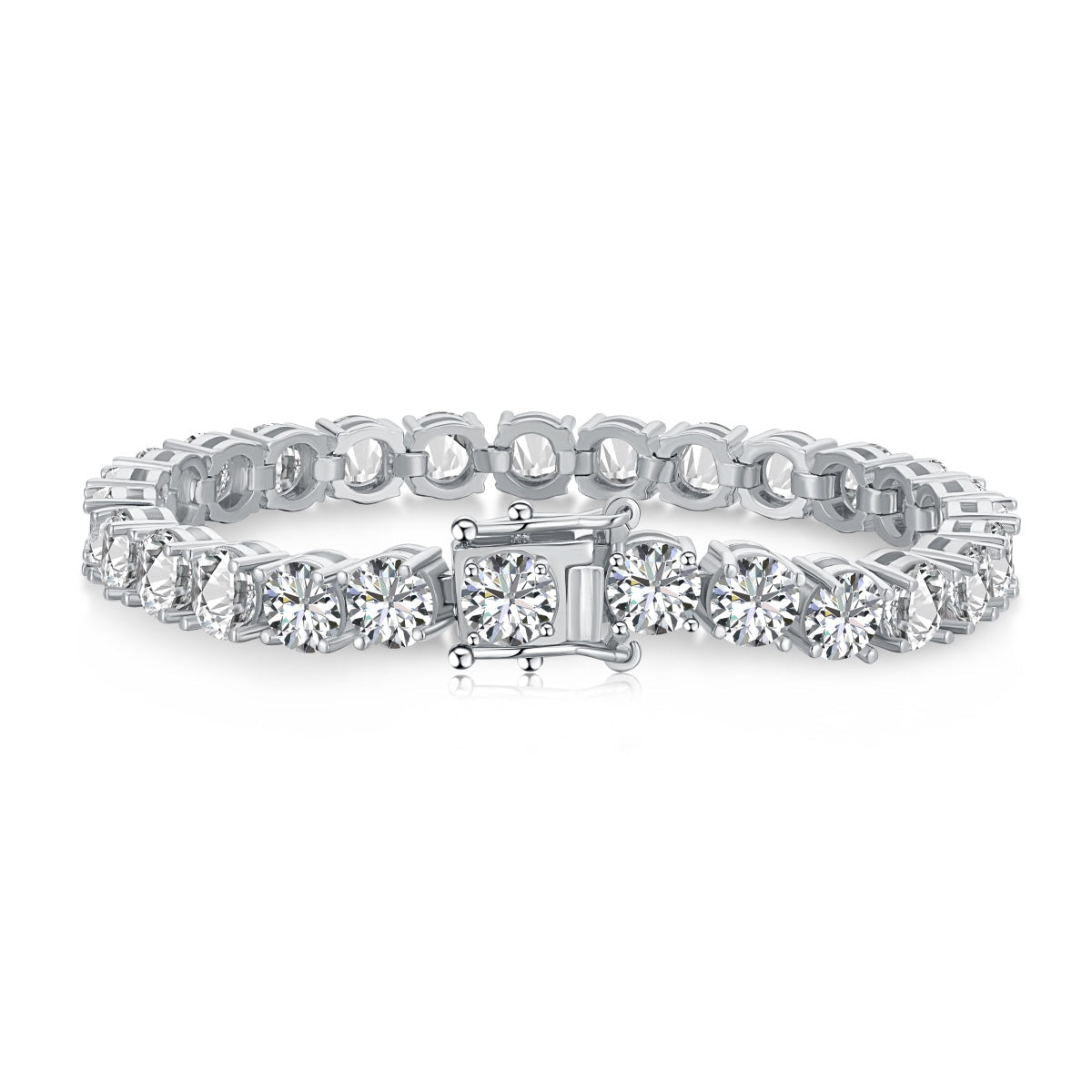 [Clover Jewelery]0.75 Carat Dazzling Round Cut Wedding Bracelet