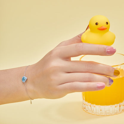 [Clover Jewelery]Sparkling Romantic Heart Shape Lover Bracelet