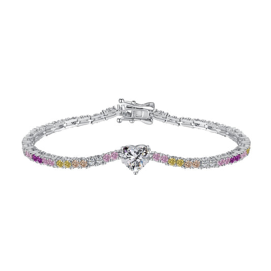 [Clover Jewelery]Delicate Romantic Heart Shape Lover Bracelet
