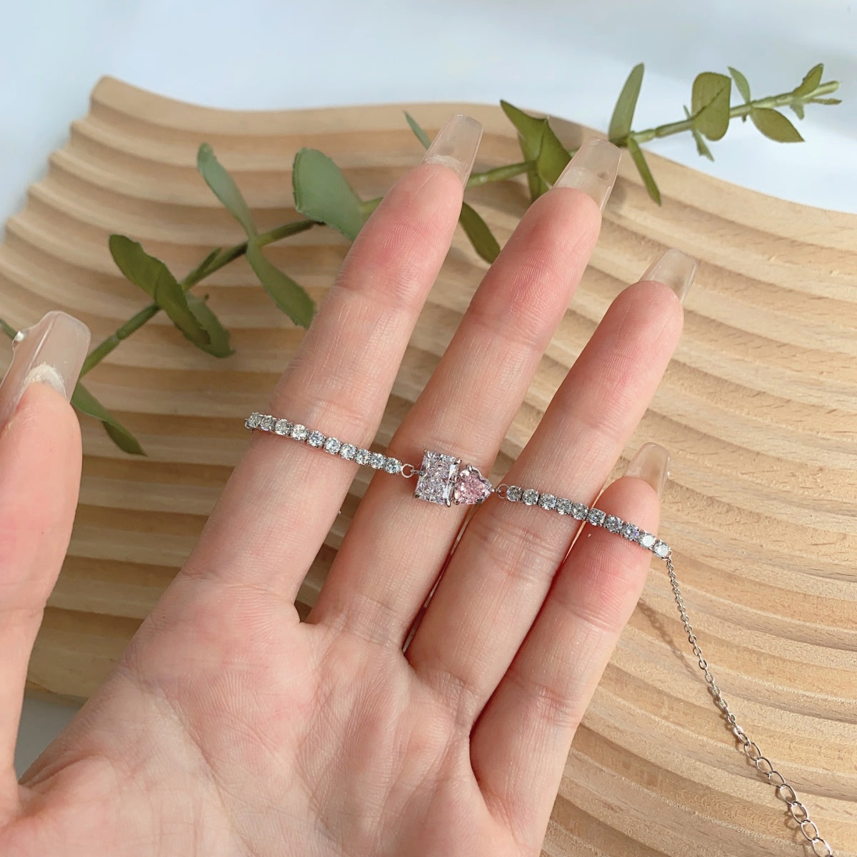 [Clover Jewelery]Dazzling Unique Multi Shape Lover Bracelet