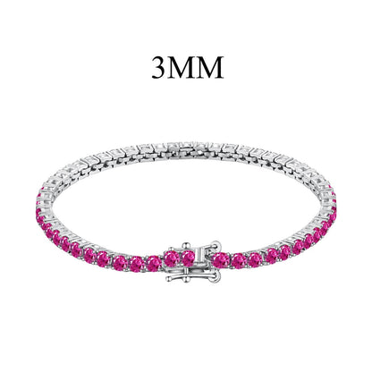 [Clover Jewelery]Radiant Colorful Round Cut Party Bracelet