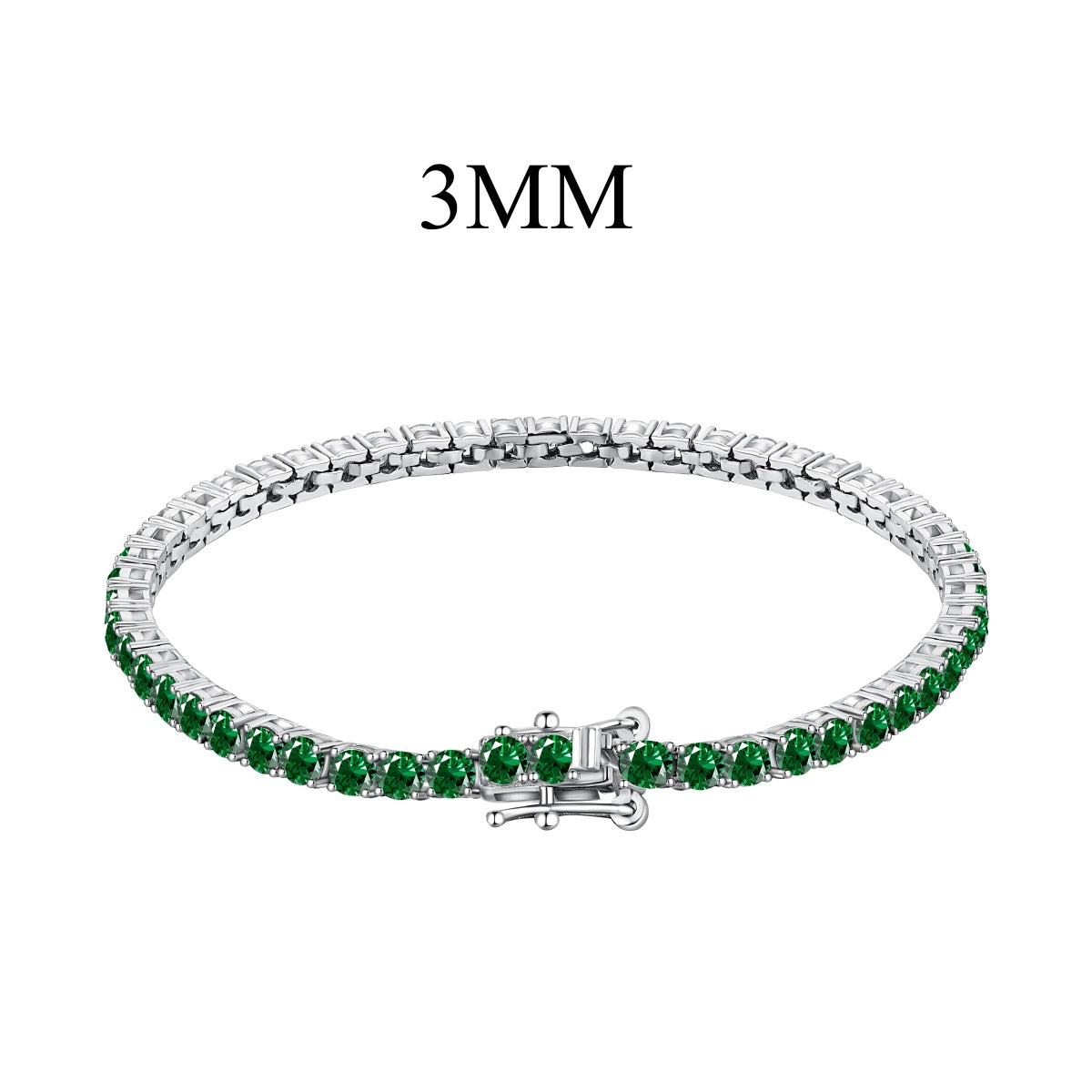 [Clover Jewelery]Radiant Colorful Round Cut Party Bracelet