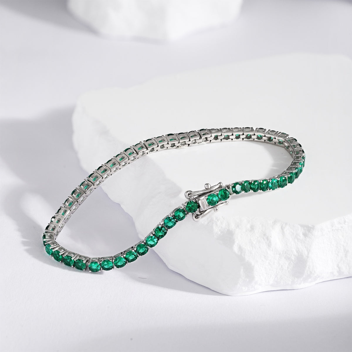 [Clover Jewelery]Radiant Colorful Round Cut Party Bracelet