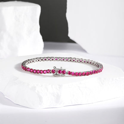 [Clover Jewelery]Radiant Colorful Round Cut Party Bracelet