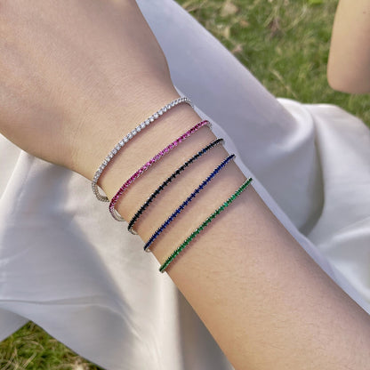 [Clover Jewelery]Radiant Colorful Round Cut Party Bracelet