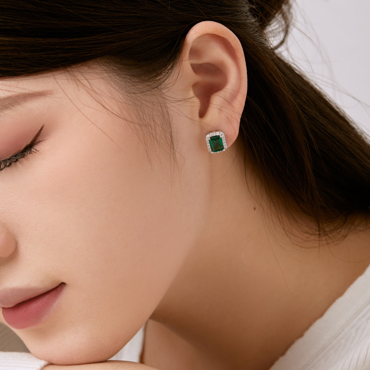 [Clover Jewelery]Luxurious Dainty Emerald Cut Banquet Earrings