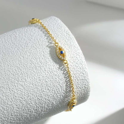 [Clover Jewelery]Evil Eye Shape Pendent Necklace