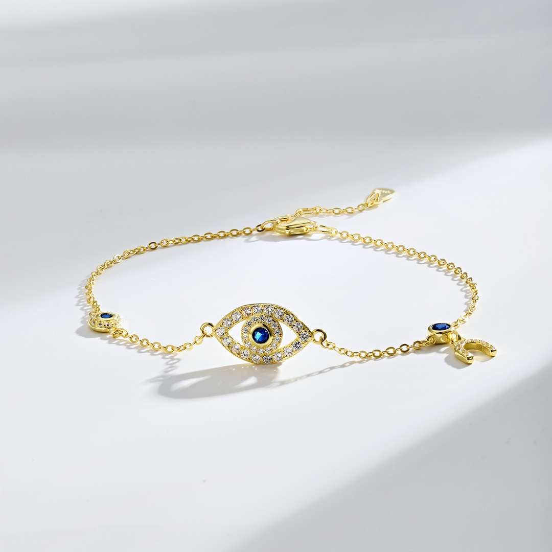 [Clover Jewelery]Dainty Eye Shape Necklace