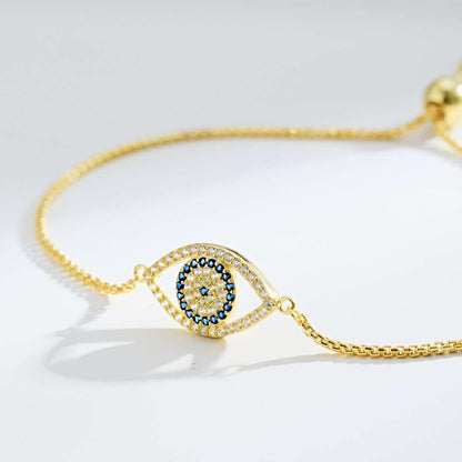 [Clover Jewelery]Dazzling Eye Shape Necklace