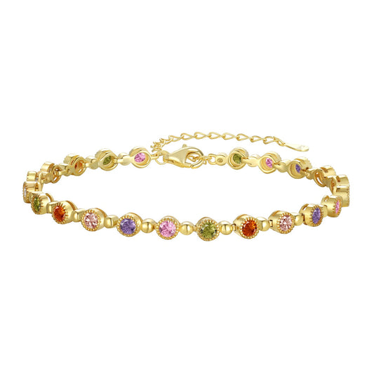 [Clover Jewelery]Sparkling Exquisite Round Cut Party Bracelet