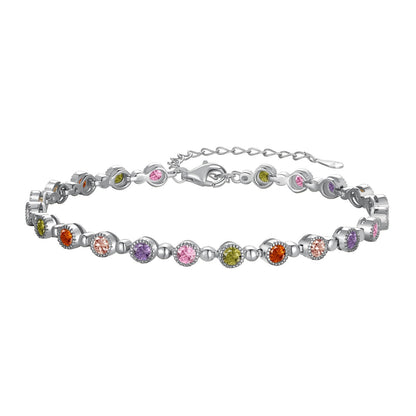 [Clover Jewelery]Sparkling Exquisite Round Cut Party Bracelet