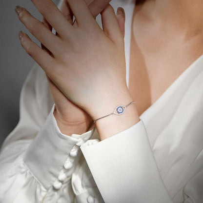 [Clover Jewelery]Dazzling Eye Shape Necklace