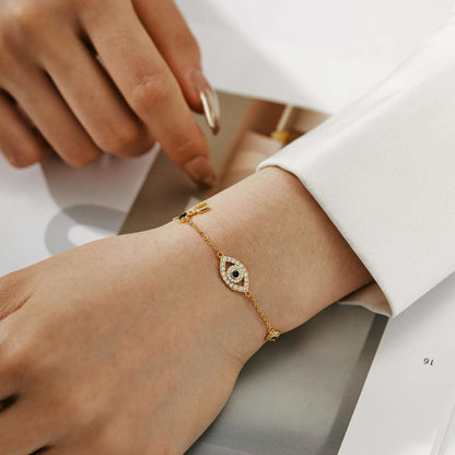 [Clover Jewelery]Dainty Eye Shape Necklace