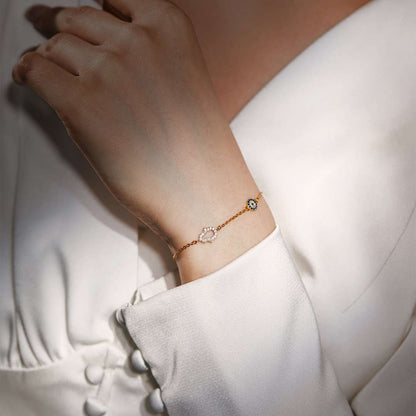 [Clover Jewelery]Gost Shape & Round Shape Necklace