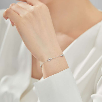 [Clover Jewelery]Evil Eye Shape Pendent Necklace