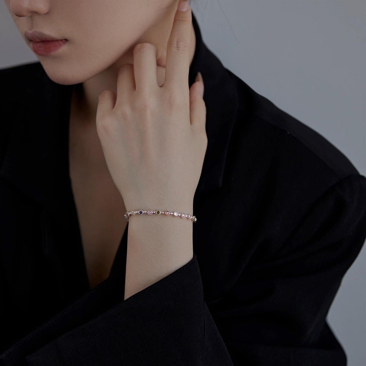 [Clover Jewelery]Sparkling Exquisite Round Cut Party Bracelet