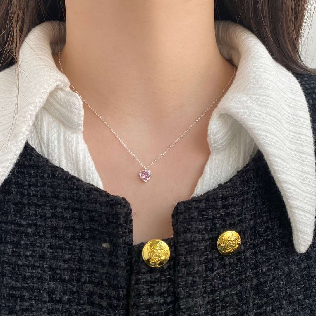 [Clover Jewelery]Ornate Heart Shape Necklace