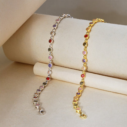 [Clover Jewelery]Sparkling Exquisite Round Cut Party Bracelet