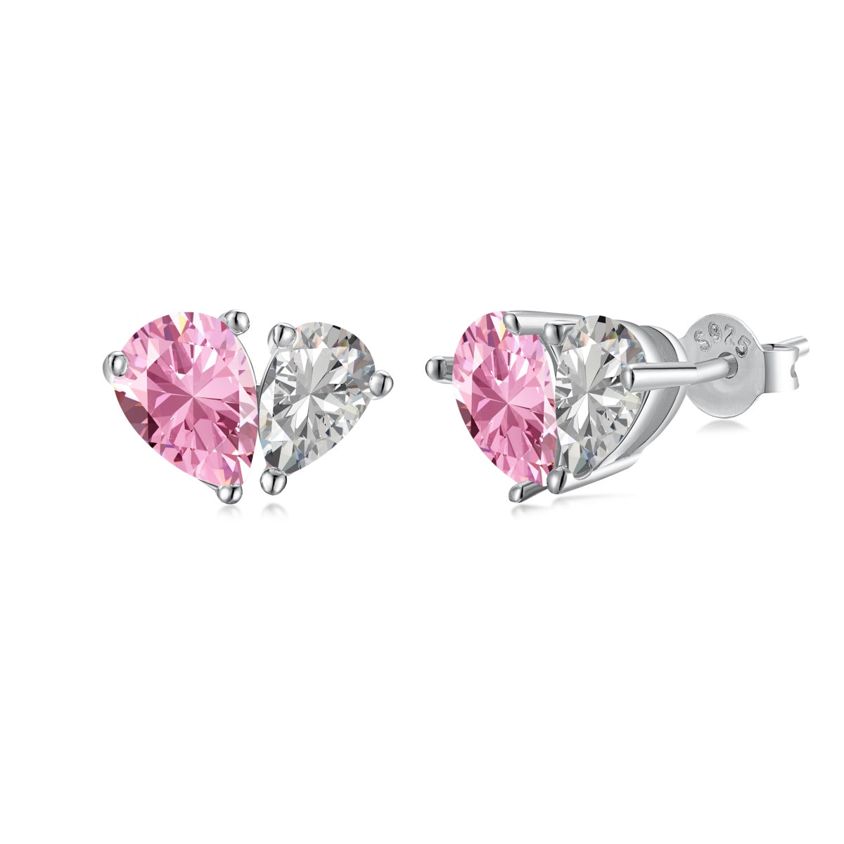 [Clover Jewelery]Dazzling Elegant Heart Cut Lover Earrings