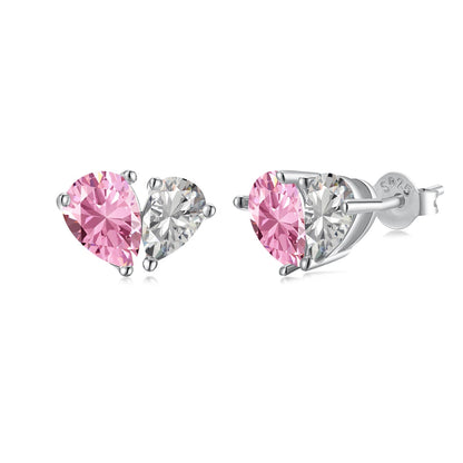 [Clover Jewelery]Dazzling Elegant Heart Cut Lover Earrings