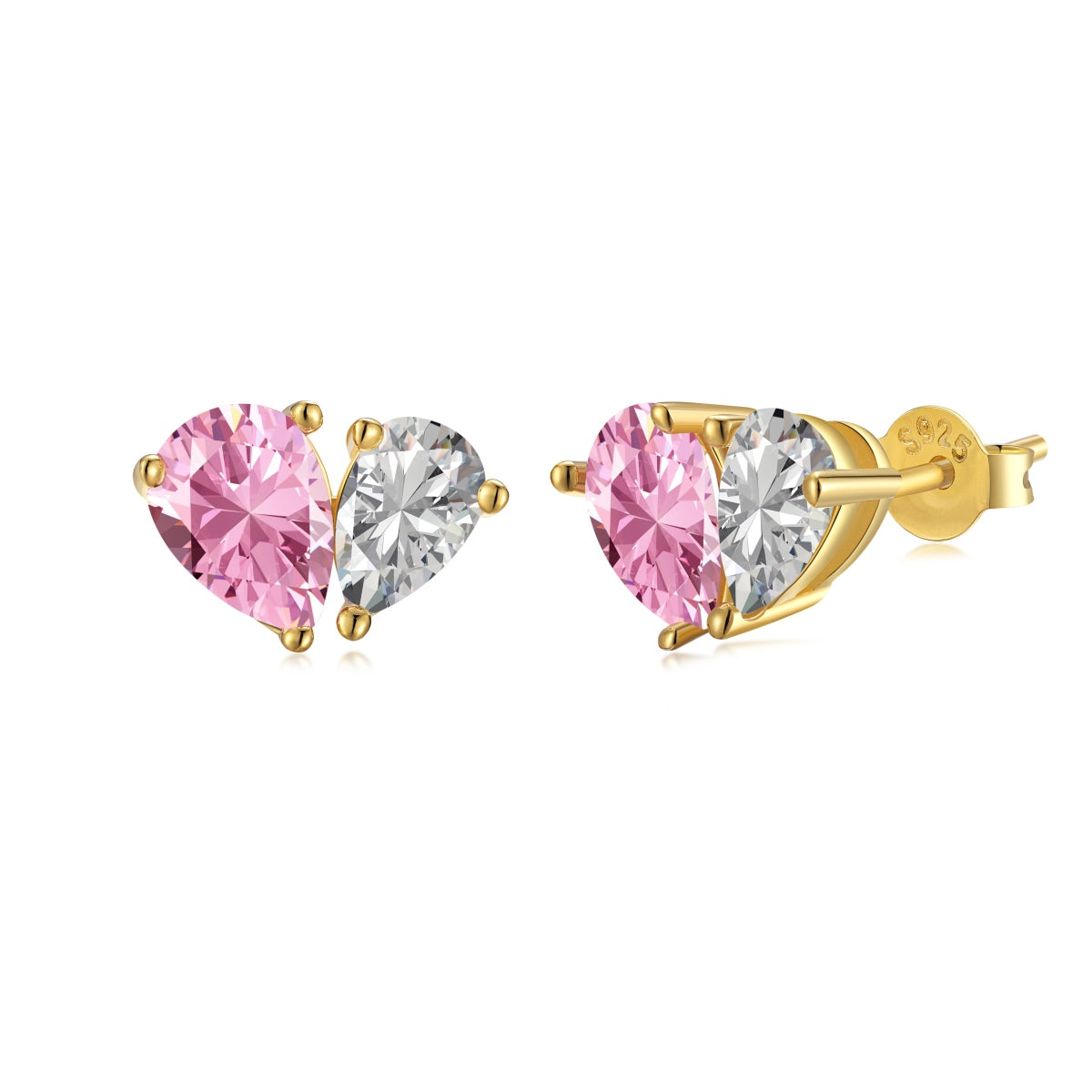[Clover Jewelery]Dazzling Elegant Heart Cut Lover Earrings