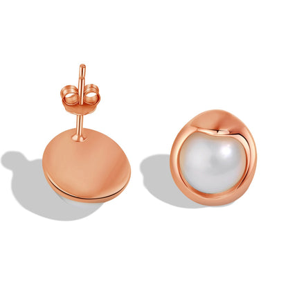 [Clover Jewelery]Dainty Bread Pearl Earrings