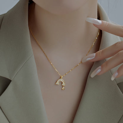 [Clover Jewelery]Unique Rainbow Star Necklace