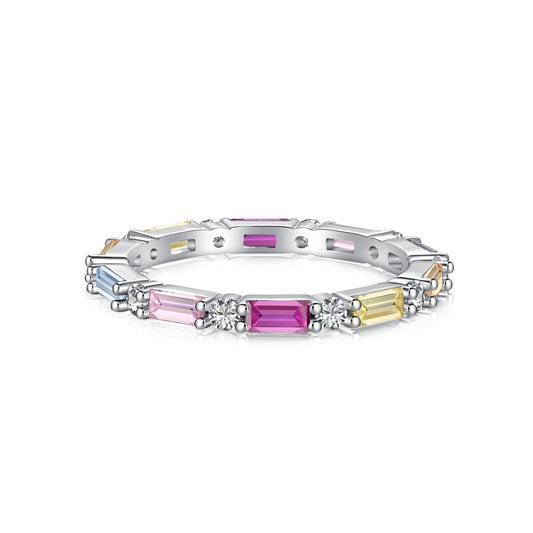 [Clover Jewelery]Lively In Shades Elegant Radiant Cut Daily Ring