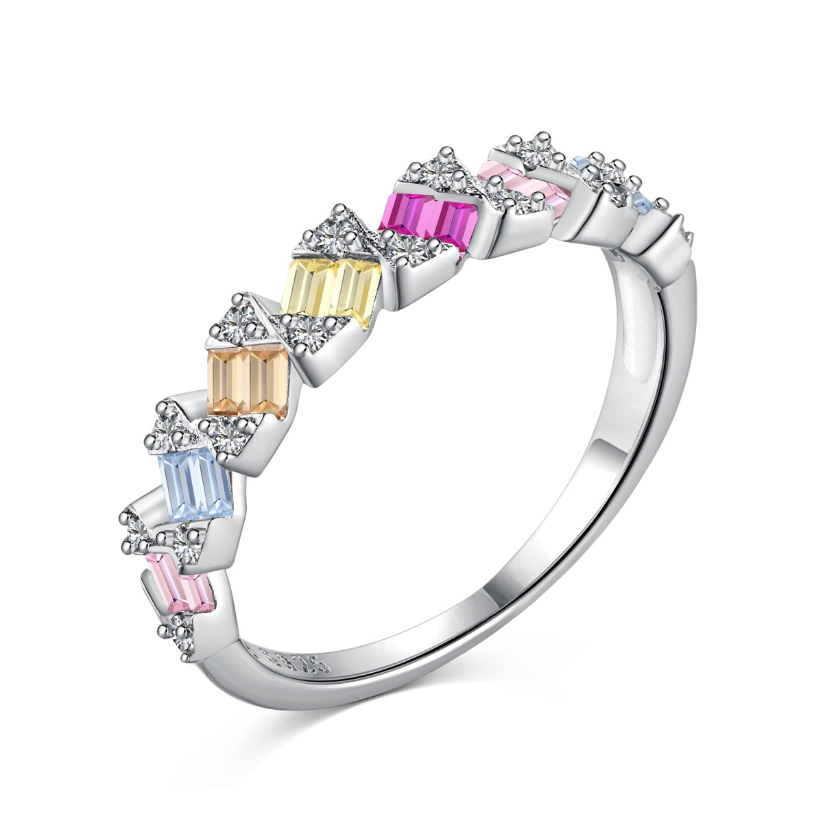 [Clover Jewelery]Delicate Vibrant Emerald Cut Daily Ring