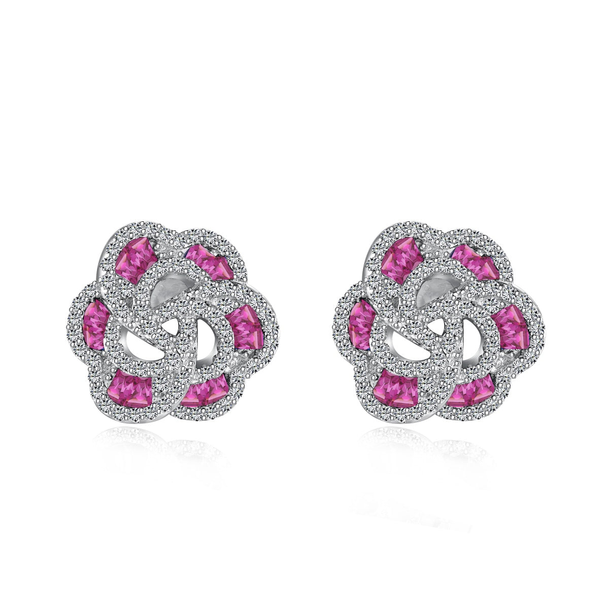 [Clover Jewelery]Exquisite Flower Shape Daily Earrings