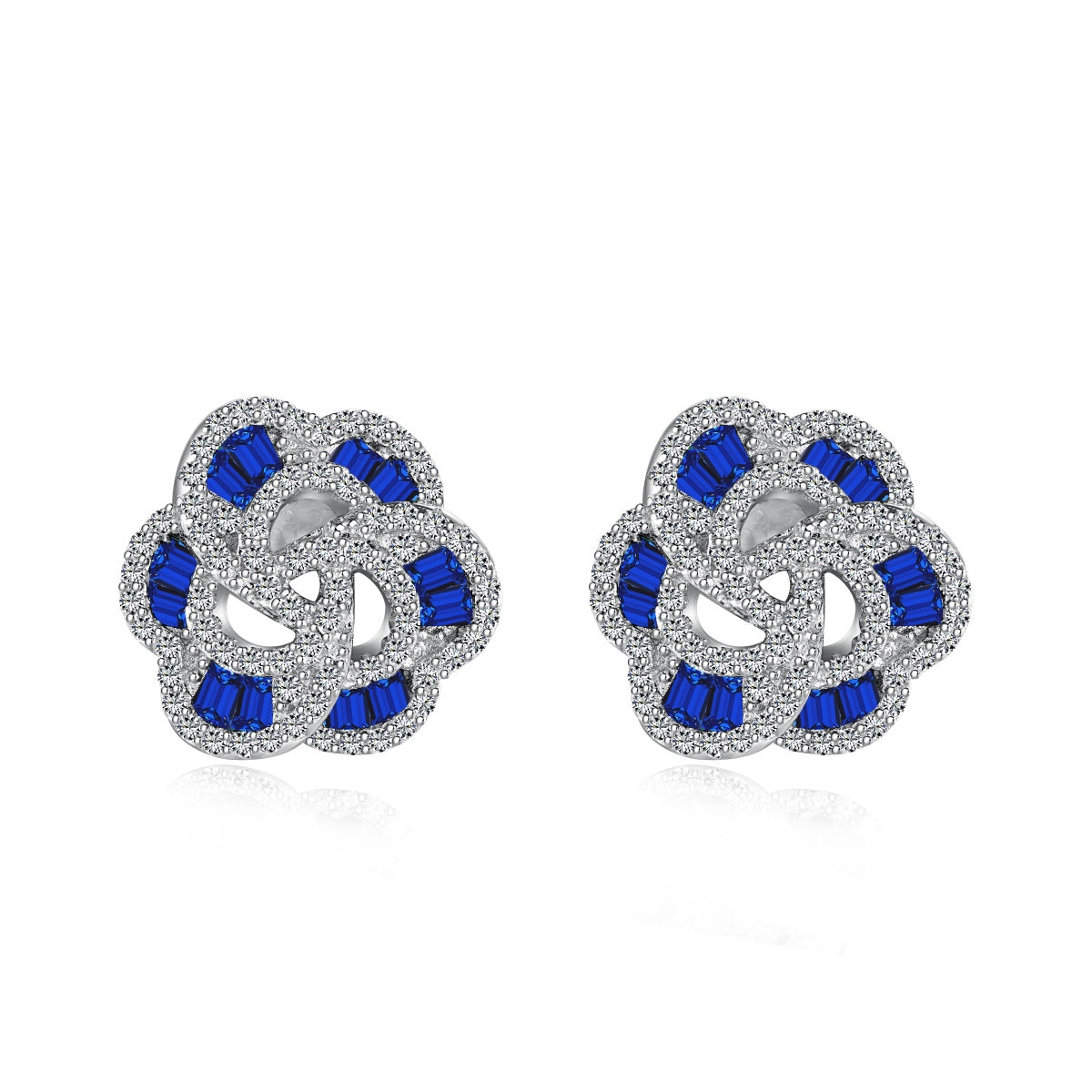 [Clover Jewelery]Exquisite Flower Shape Daily Earrings