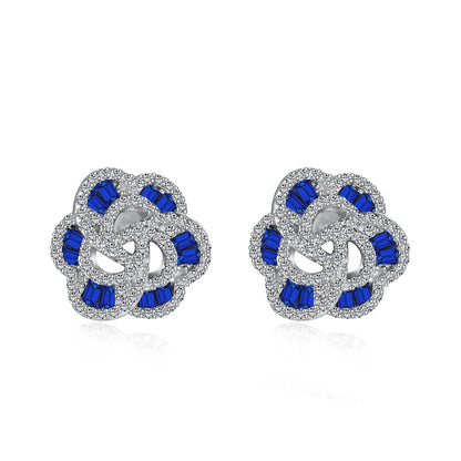 [Clover Jewelery]Exquisite Flower Shape Daily Earrings
