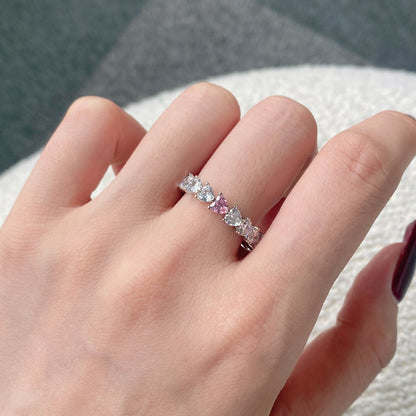 [Clover Jewelery]0.25 Carat Radiant Romance Heart Cut Lover Ring