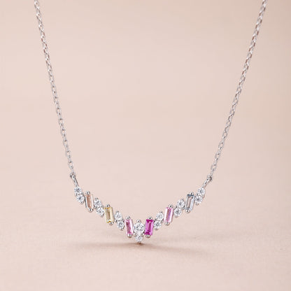 [Clover Jewelery]Dazzling Rainbow Necklace