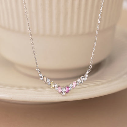 [Clover Jewelery]Dazzling Rainbow Necklace