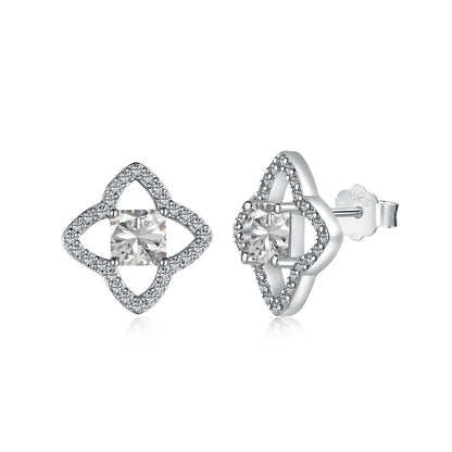 [Clover Jewelery]Elegant Star Shape Princess Cut Daily Earrings
