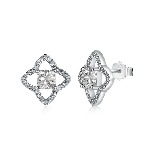 [Clover Jewelery]Elegant Star Shape Princess Cut Daily Earrings