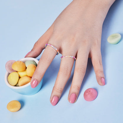 [Clover Jewelery]Lively In Shades Elegant Radiant Cut Daily Ring