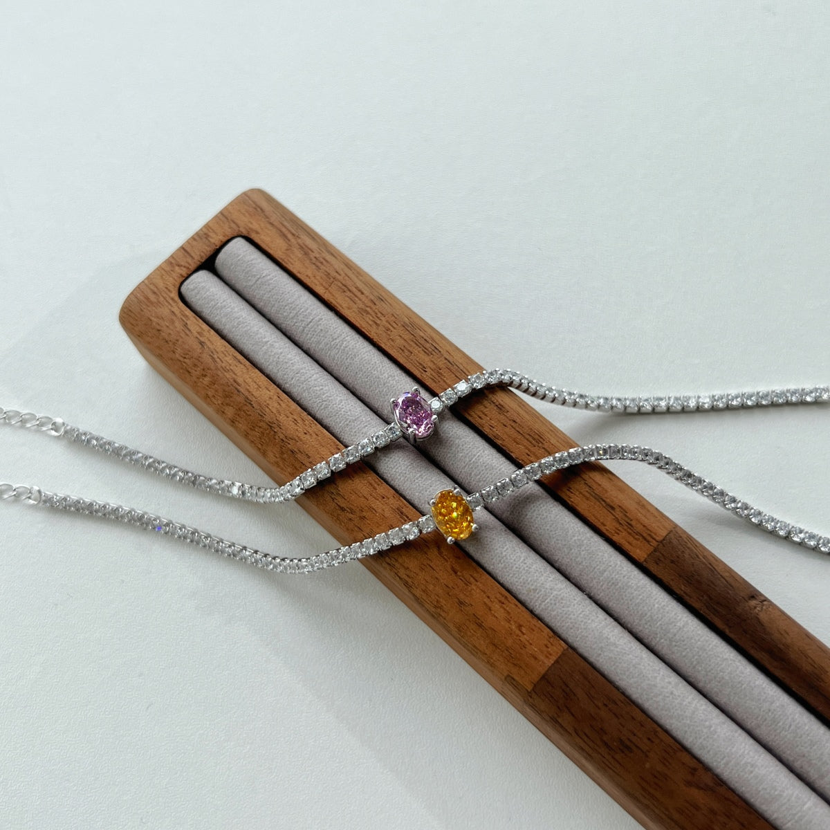 [Clover Jewelery]0.75 Carat Exquisite Oval Cut Daily Bracelet