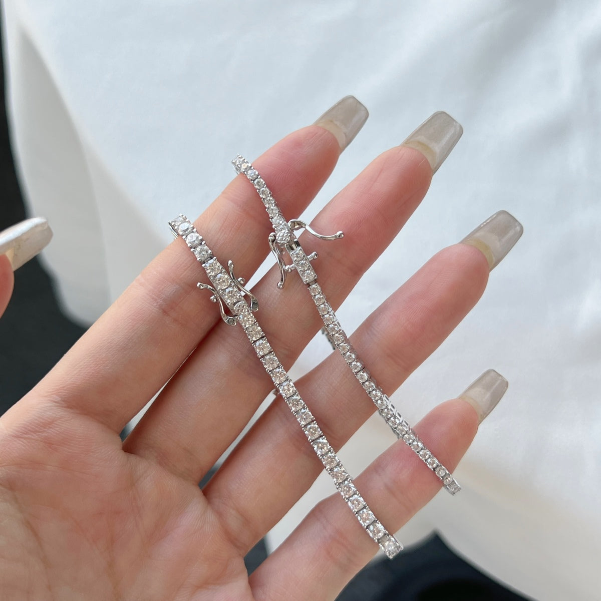 [Clover Jewelery]Dazzling Exquisite Round Cut Daily Bracelet