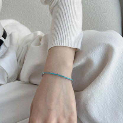 [Clover Jewelery]Dazzling Exquisite Round Cut Daily Bracelet