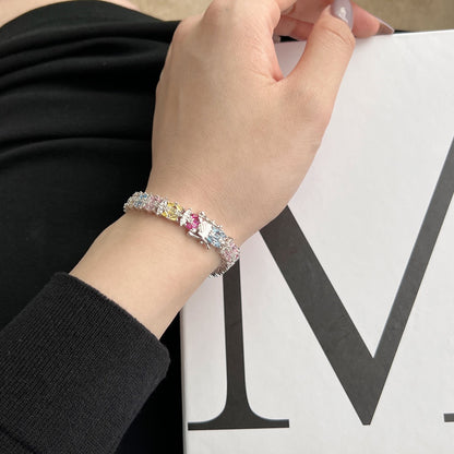 [Clover Jewelery]Delicate Colorful Multi Cut Party Bracelet