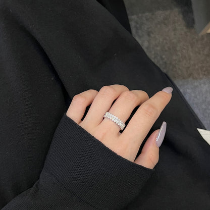 [Clover Jewelery]Splashy Ornate Emerald Cut Cocktail Ring