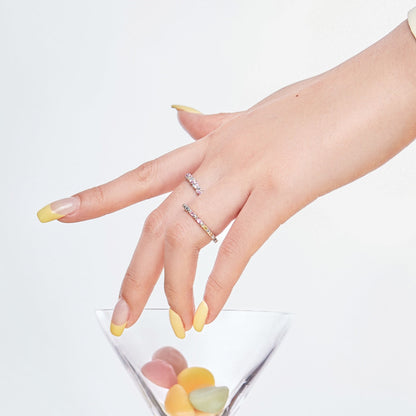 [Clover Jewelery]Dainty Ebullient Round Cut Daily Ring