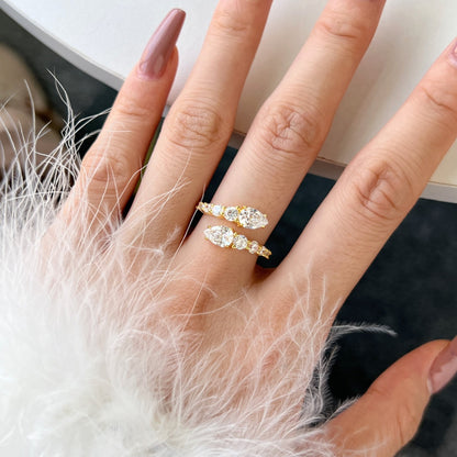 [Clover Jewelery]Delicate Lively Snake Shape Daily Ring