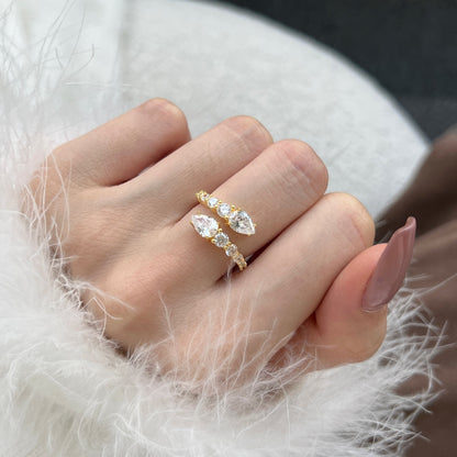 [Clover Jewelery]Delicate Lively Snake Shape Daily Ring